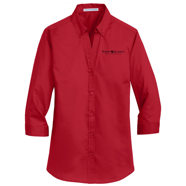 Port Authority® Ladies 3/4-Sleeve SuperPro™ Twill Shirt (KAC-L665)