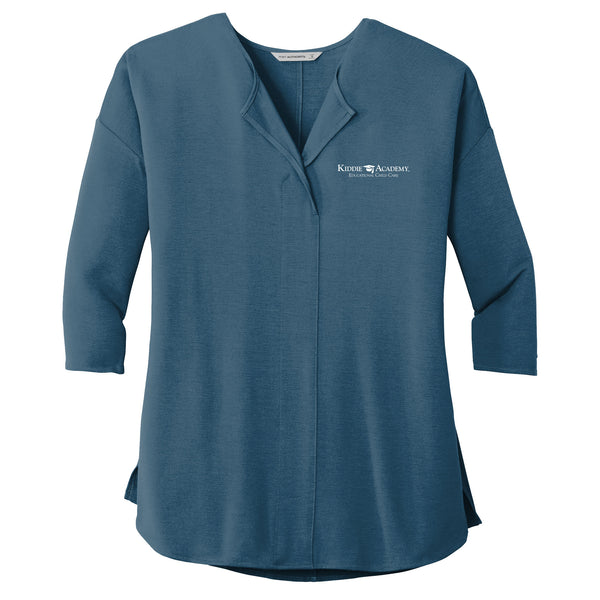 Port Authority® Ladies Concept 3/4-Sleeve Soft Split Neck Top (KAC-LK5433)