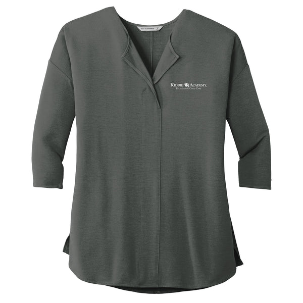 Port Authority® Ladies Concept 3/4-Sleeve Soft Split Neck Top (KAC-LK5433)